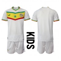 Camiseta Senegal Primera Equipación para niños Mundial 2022 manga corta (+ pantalones cortos)